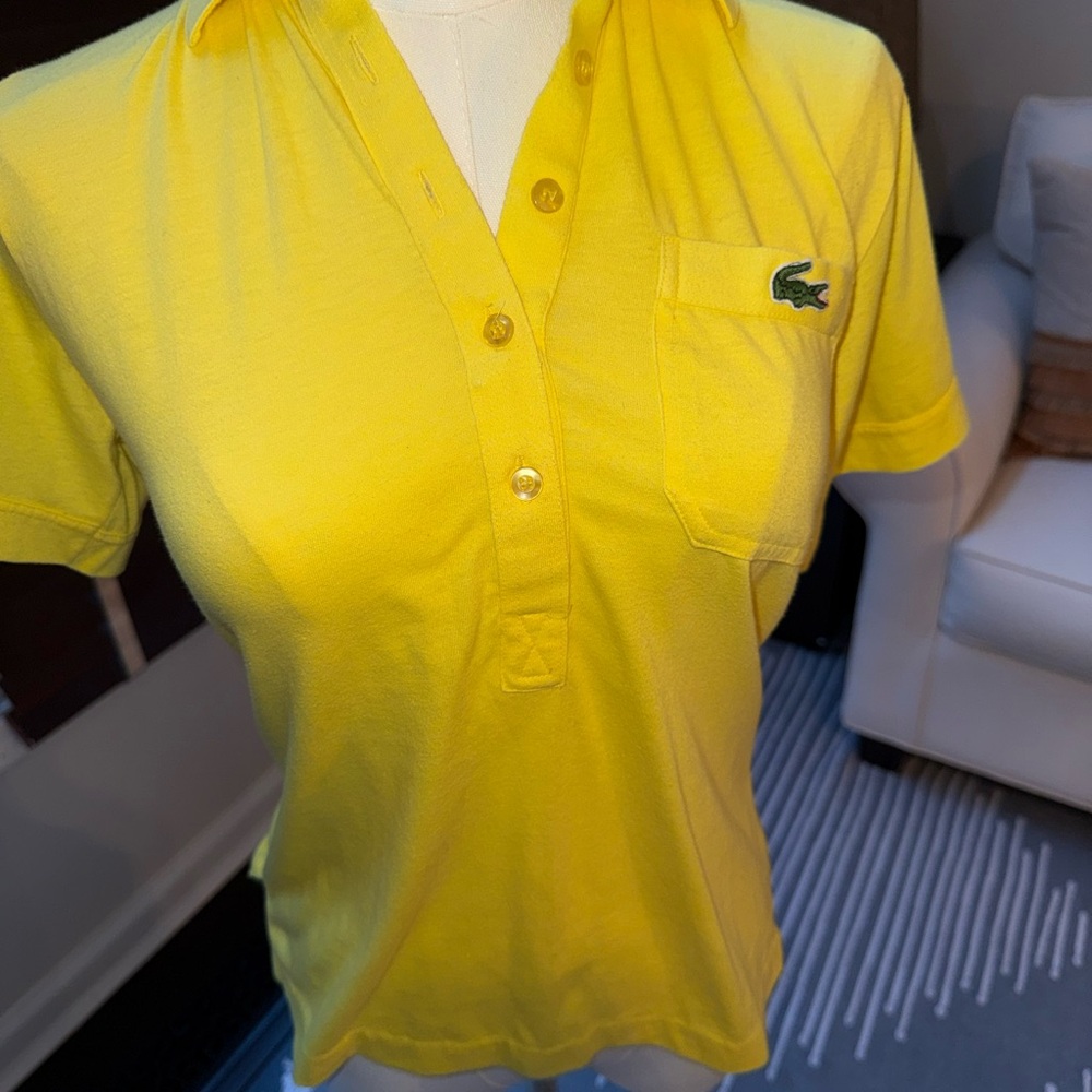 Vintage Haymaker Lacoste, Yellow Short Sleeve Polo Shirt